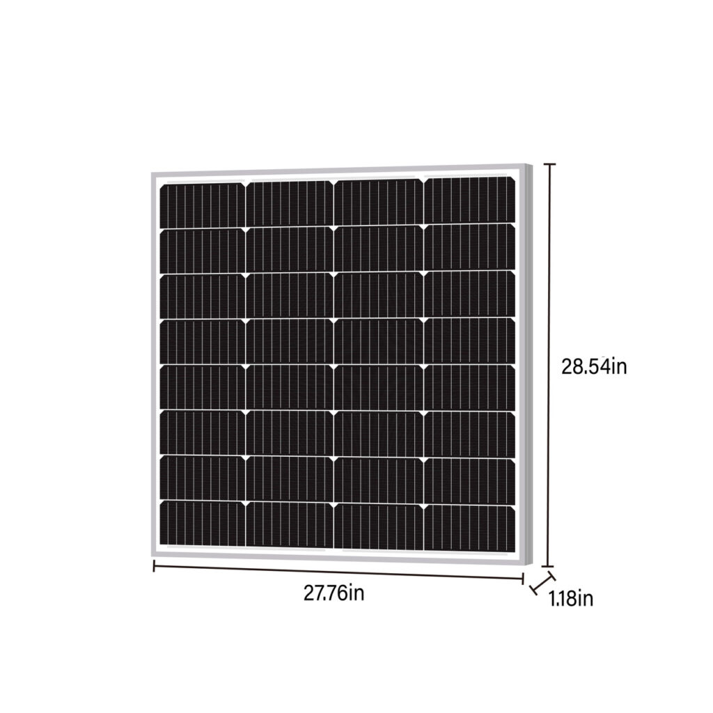 100W 12V Compact Monocrystalline Solar Panel | Battle Born Batteries