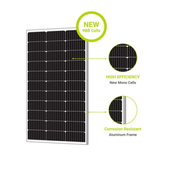 100W 12V Monocrystalline Solar Panel