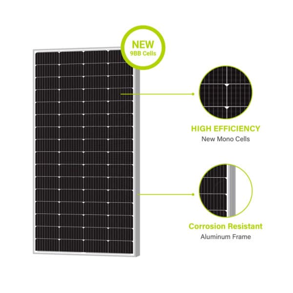 200W 24V Monocrystalline Solar Panel