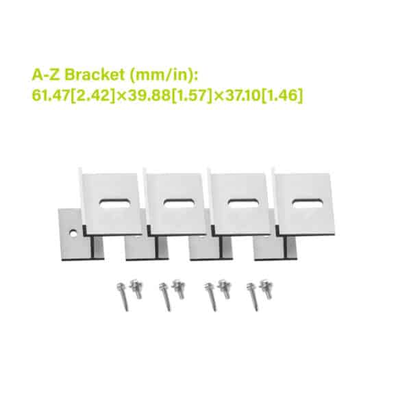 Universal Flat Mount Z-Bracket Set