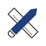 Pencil and Ruler Icon