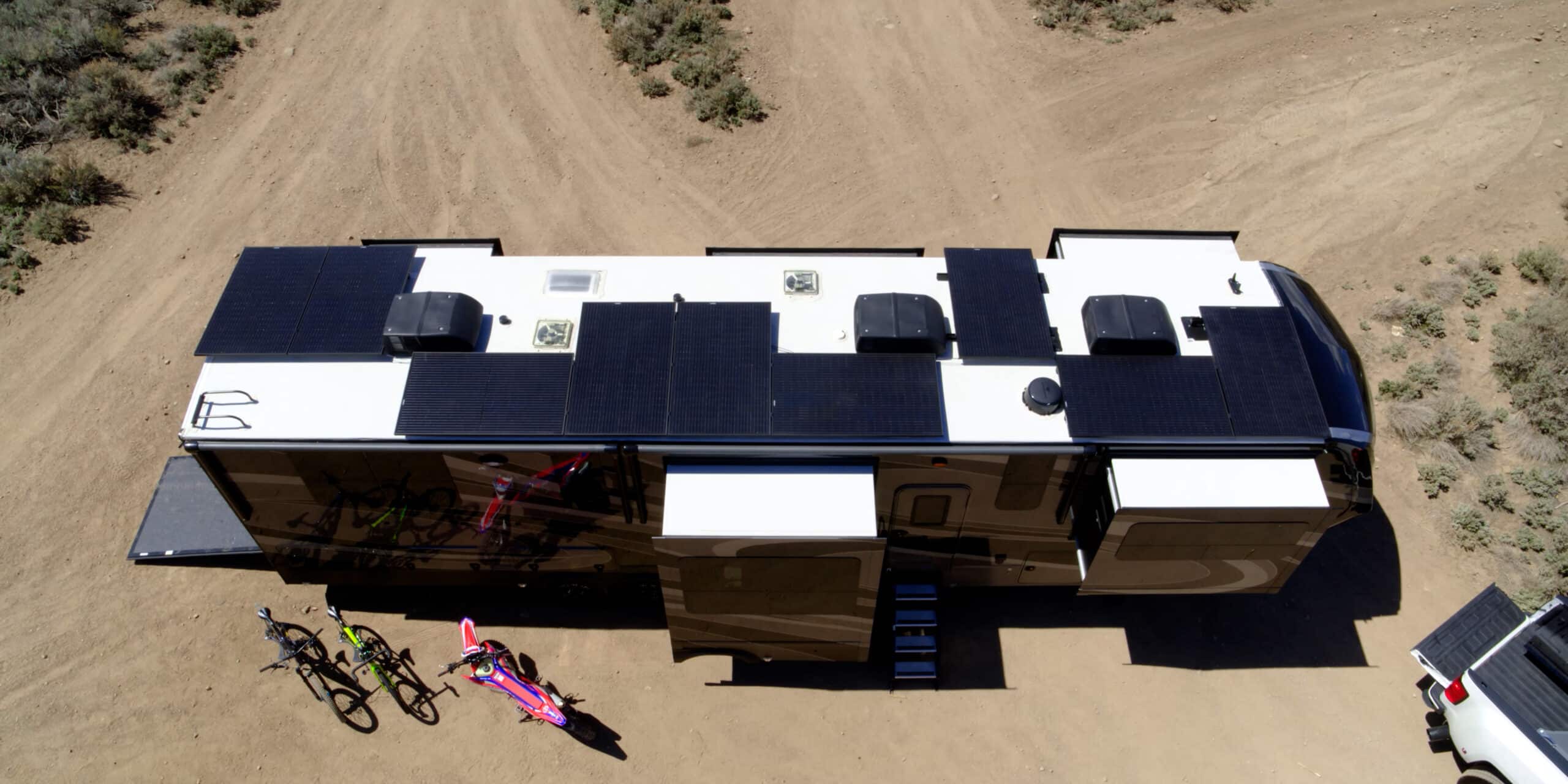 Inflation Reduction Act offers a tax credit for RV homeowners with solar panels and/or battery storage.