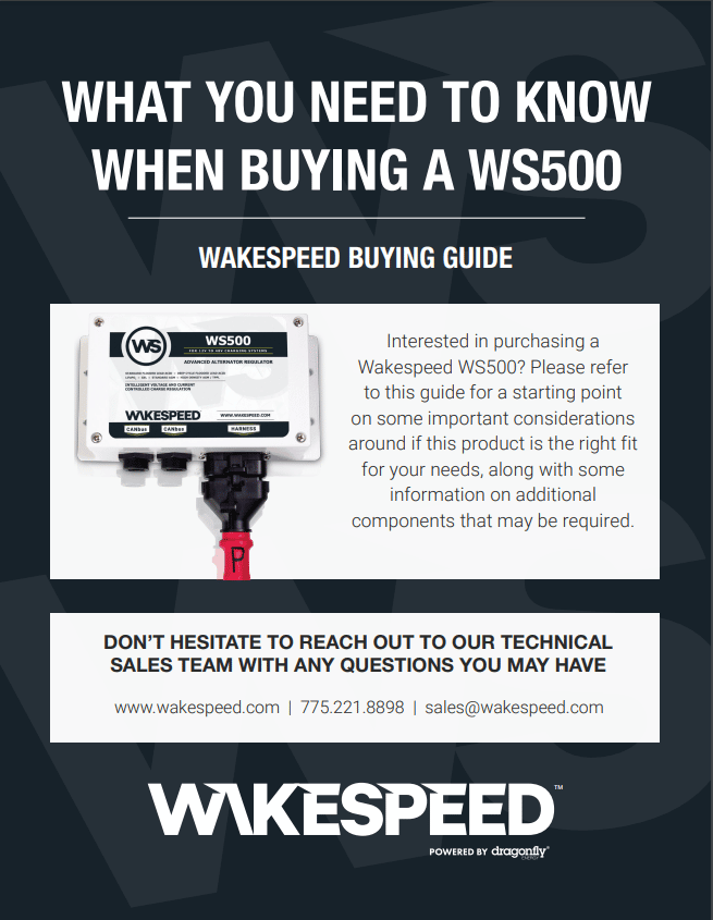 Wakespeed WS500 What You Need to Know Graphic