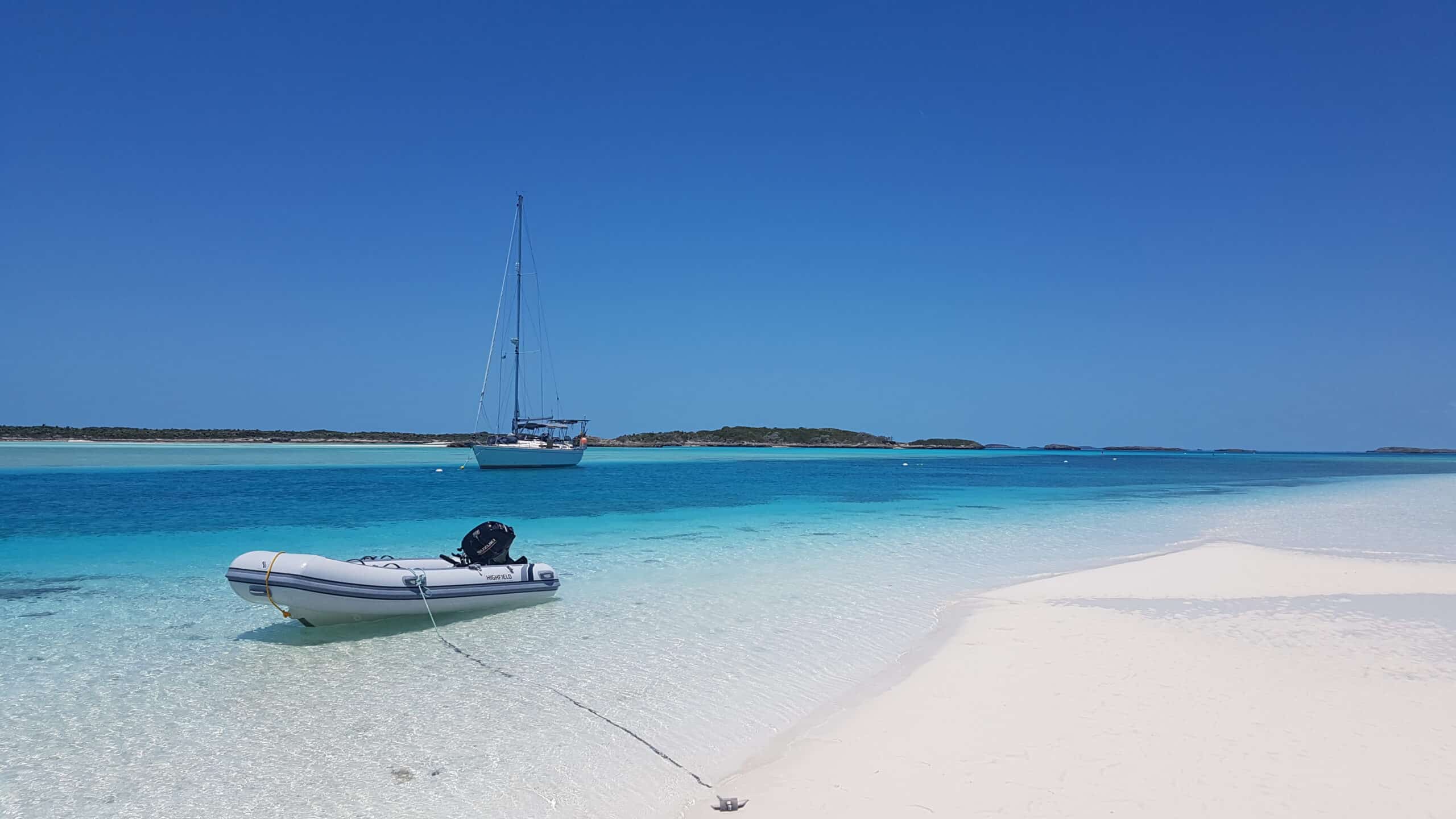 Sail to the beautiful clear waters in the Bahamas; new ABYC E-13 standards are for lithium batteries on sailboats