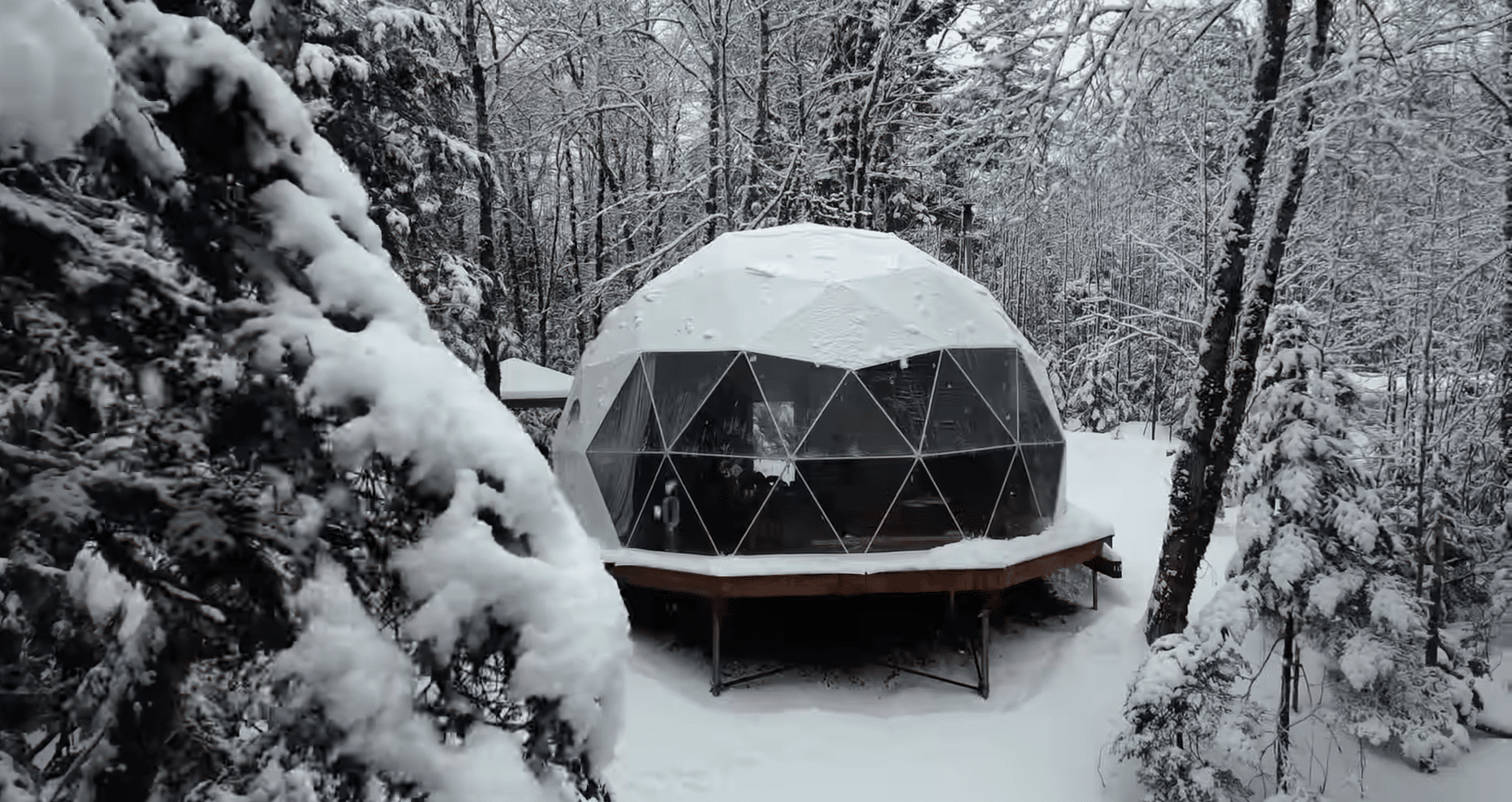 Geodesic Dome in the snow