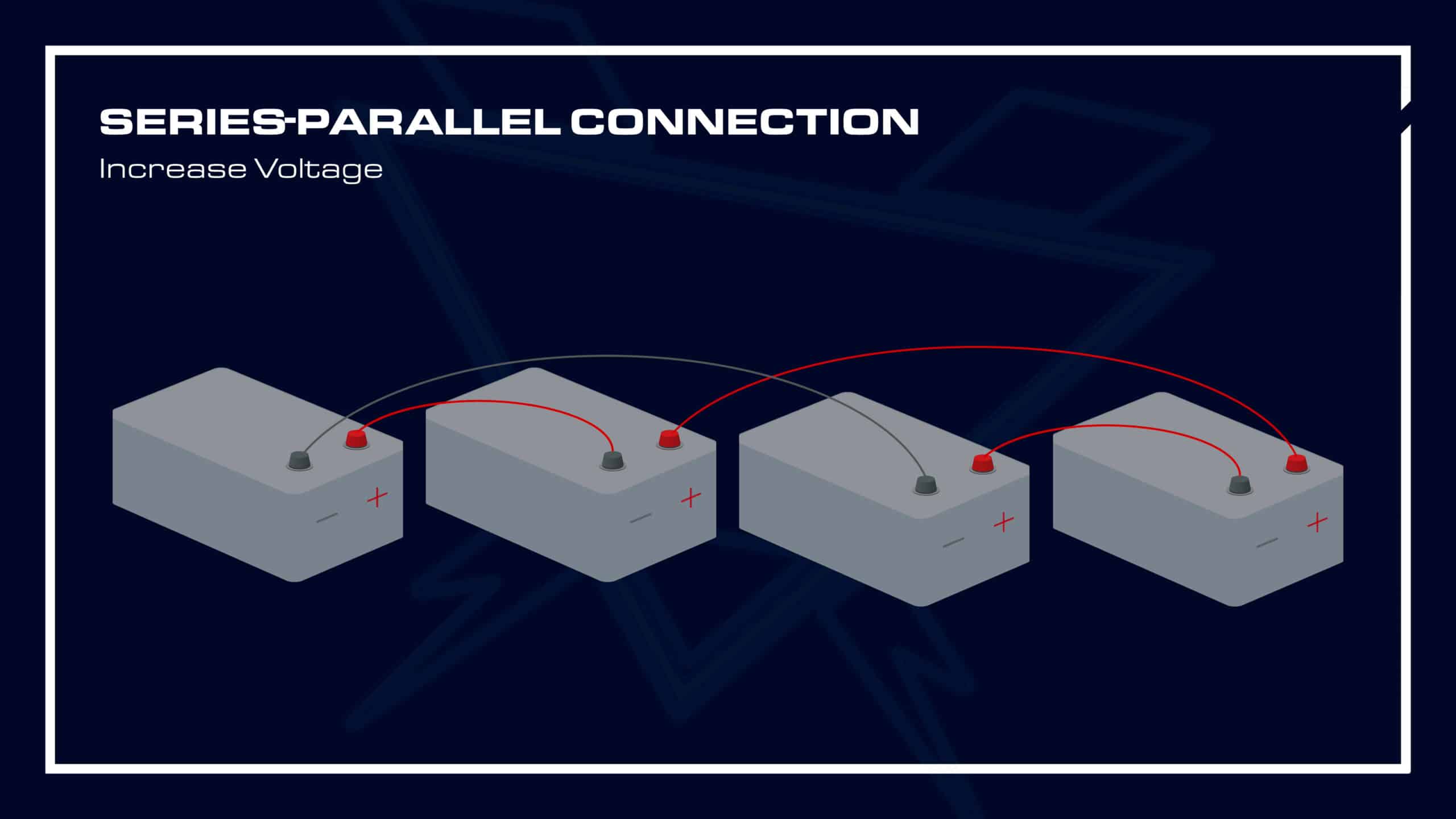 Series Parallel connection of batteries diagram