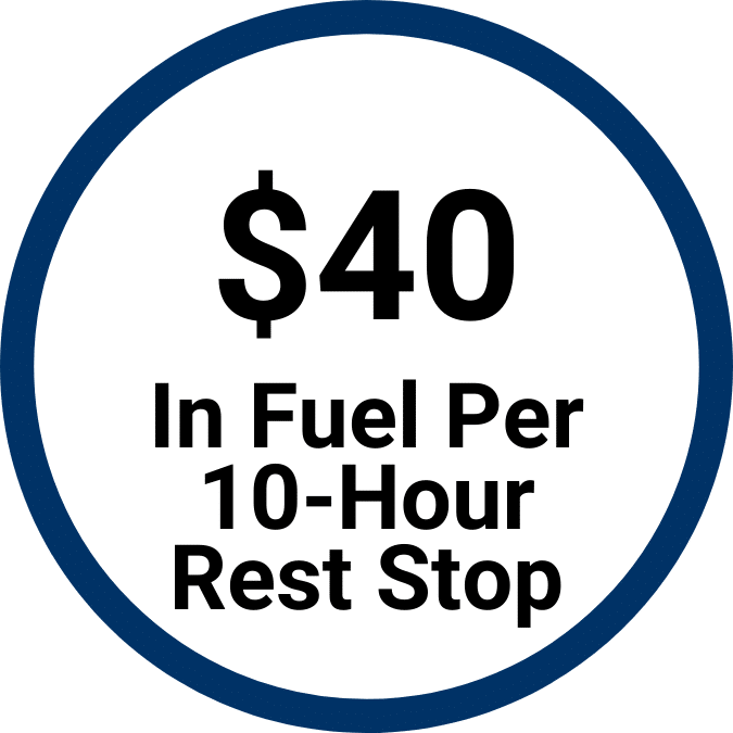 Heavy Duty Trucking Idling Stats for fuel consumption