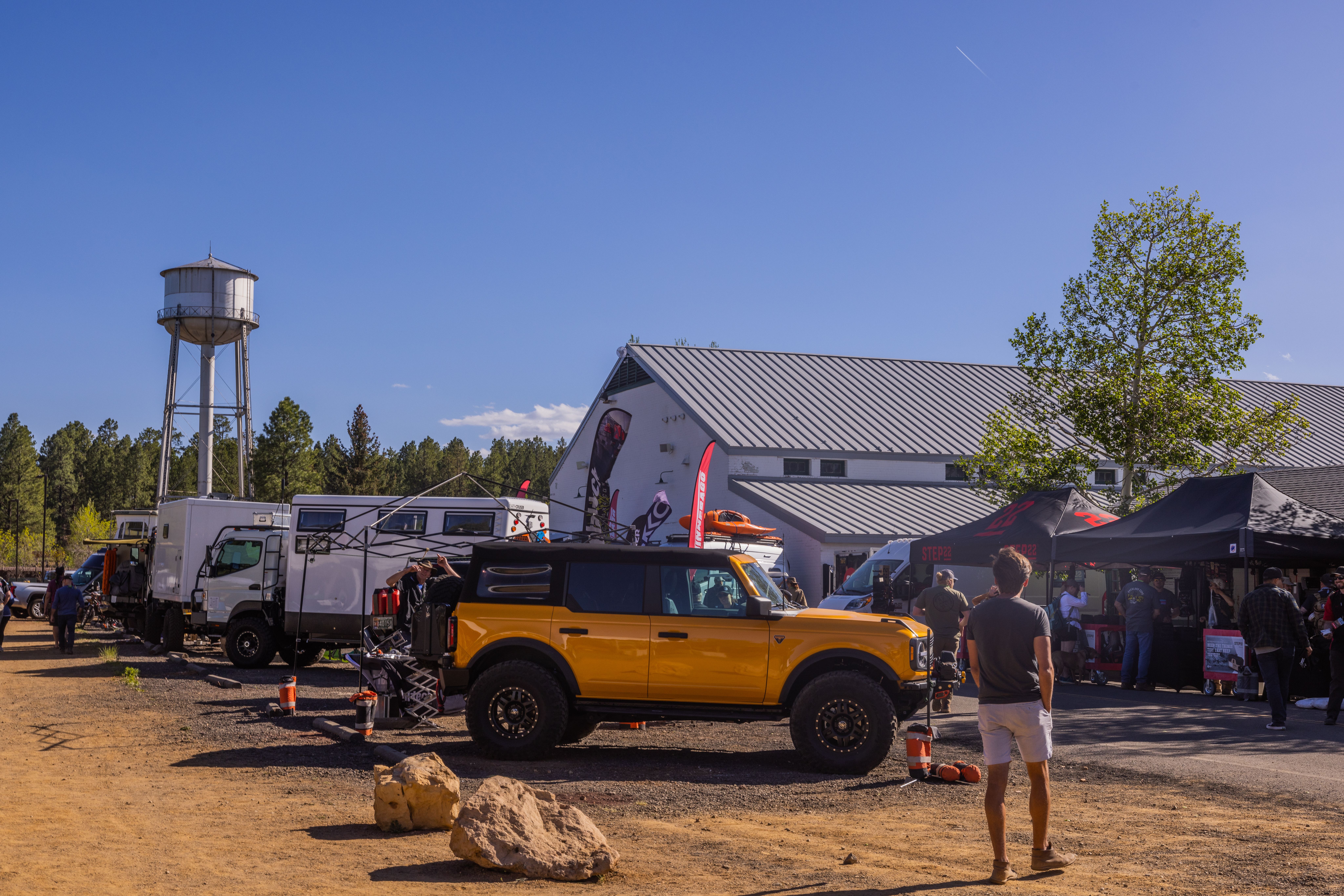 Overland rigs at Overland Expo West