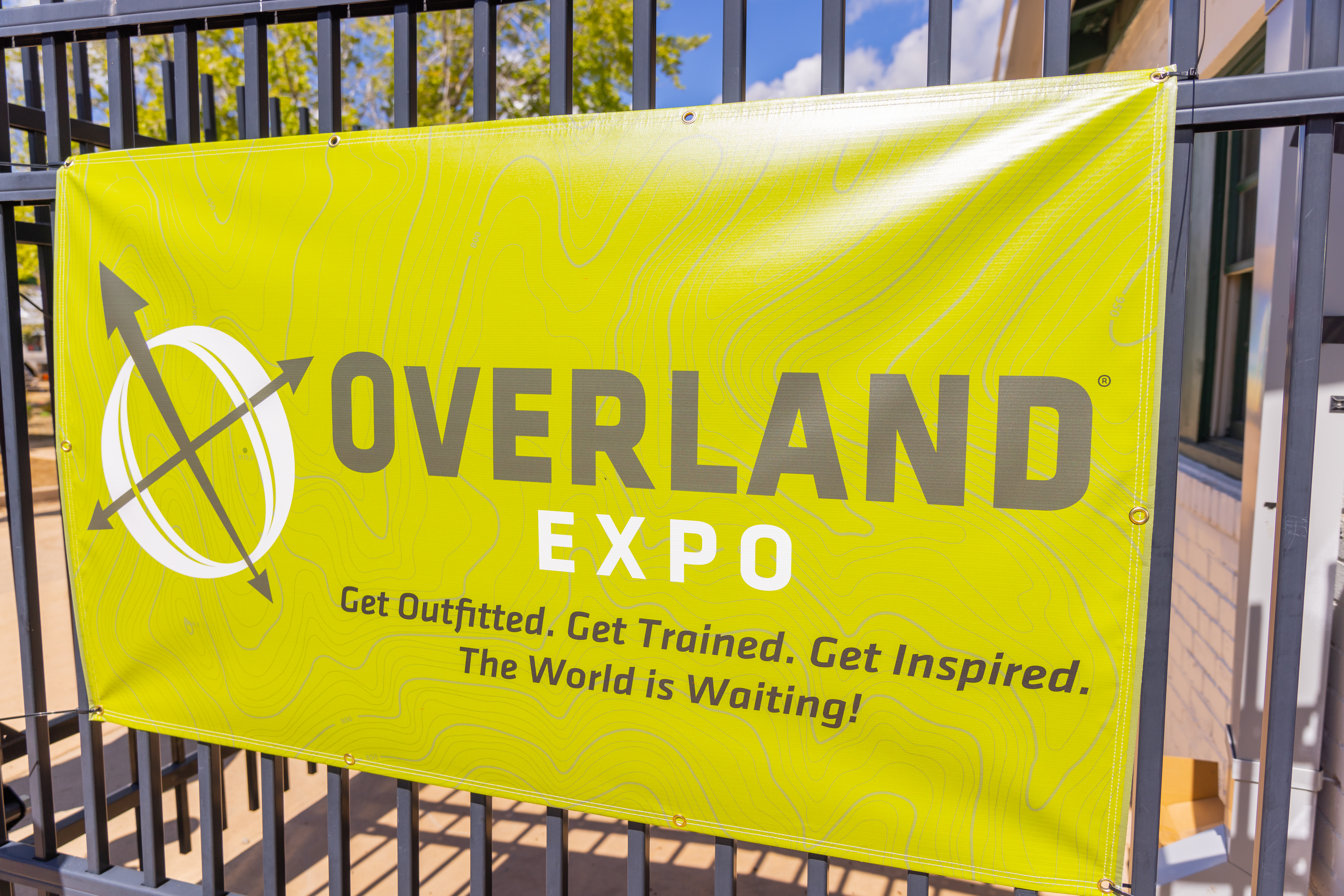 Overland Expo sign at the event