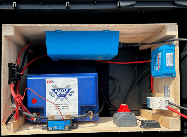 Scott Peck's solar generator powered by a Battle Born Battery