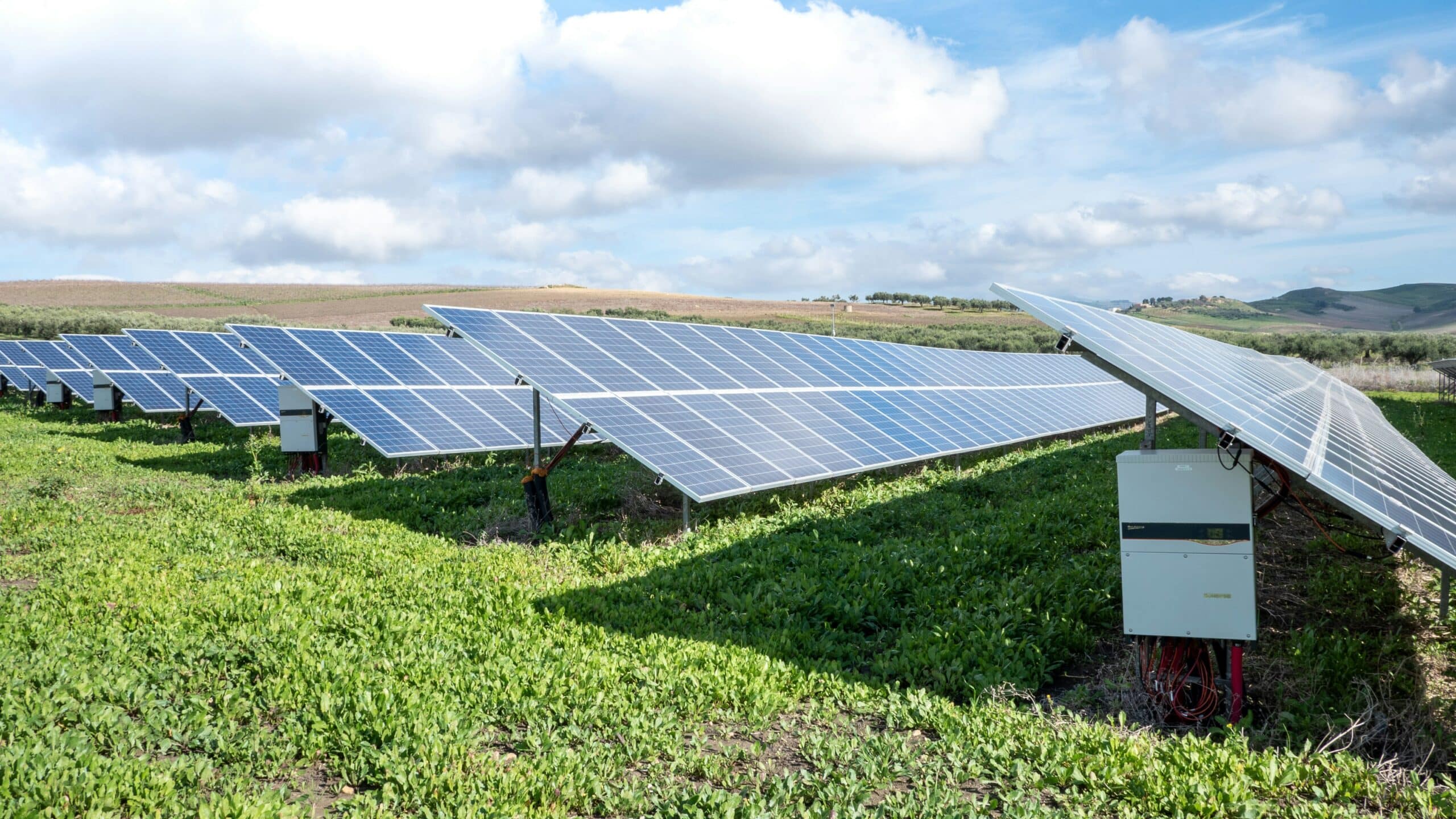 Solar panelsgenerating renewable energy