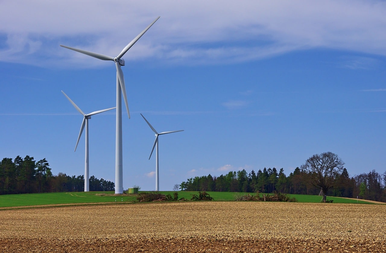 Windmills generating renewable energy