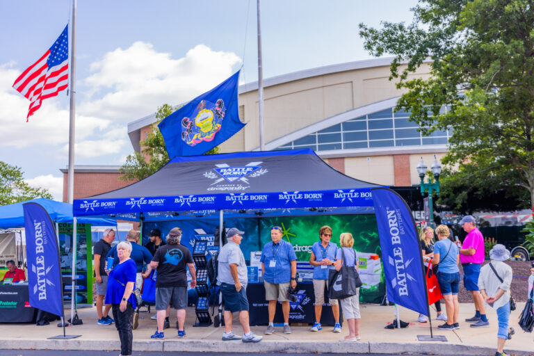 Battle Born Batteries Booth at the Hershey RV Show