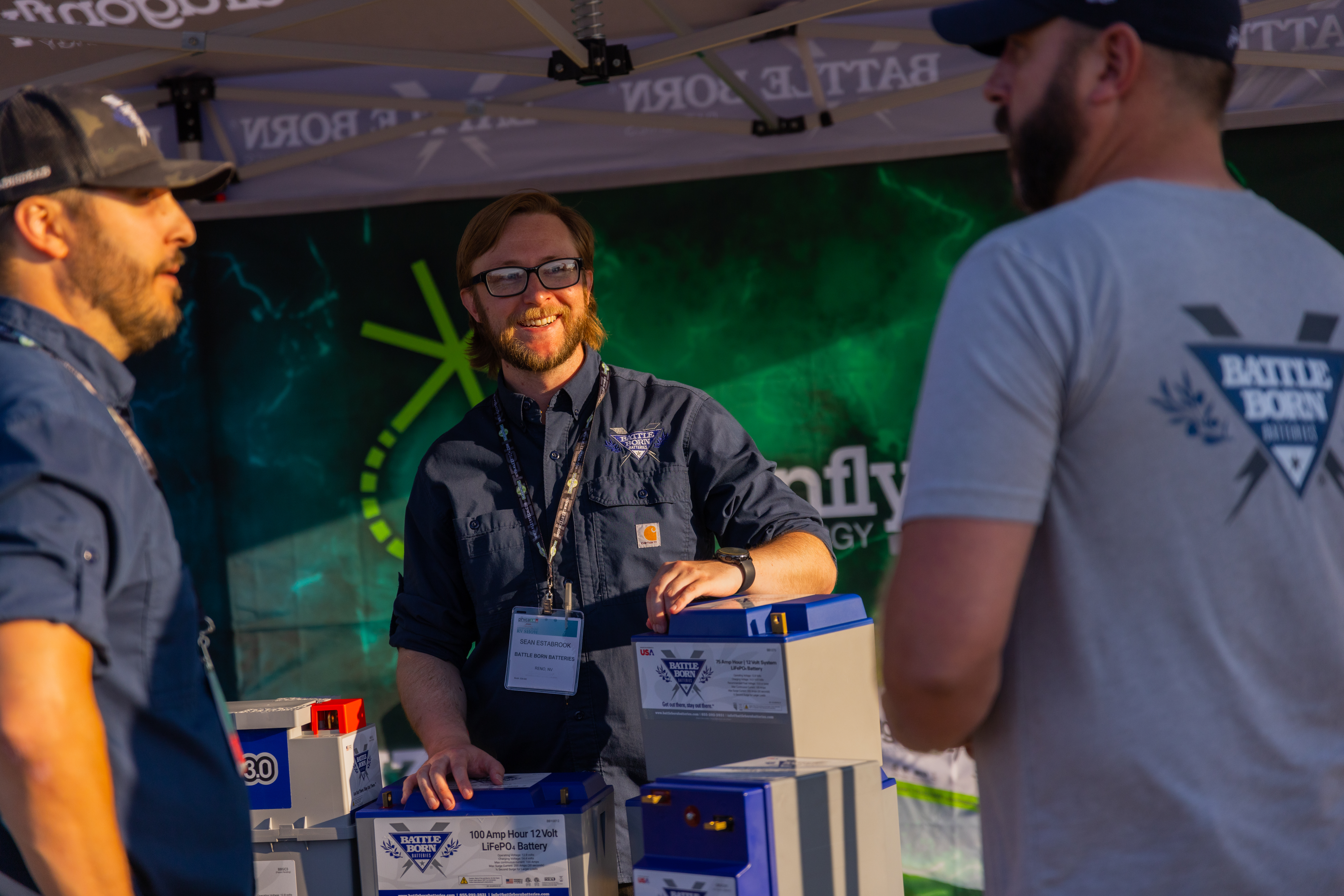 Battle Born Batteries Booth at the Hershey RV Show