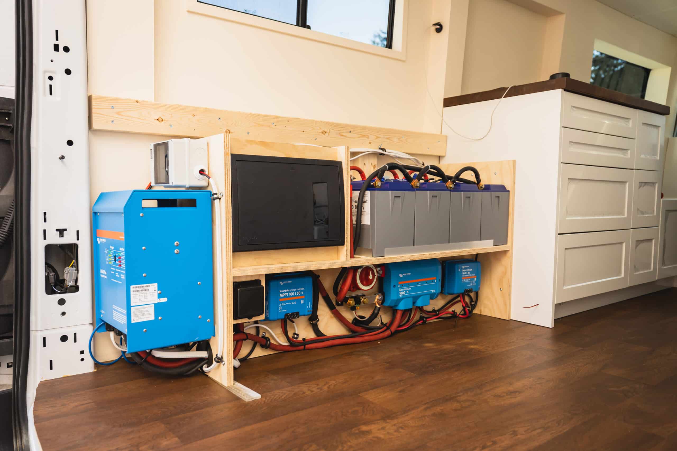 van electrical system powered by Battle Born Batteries