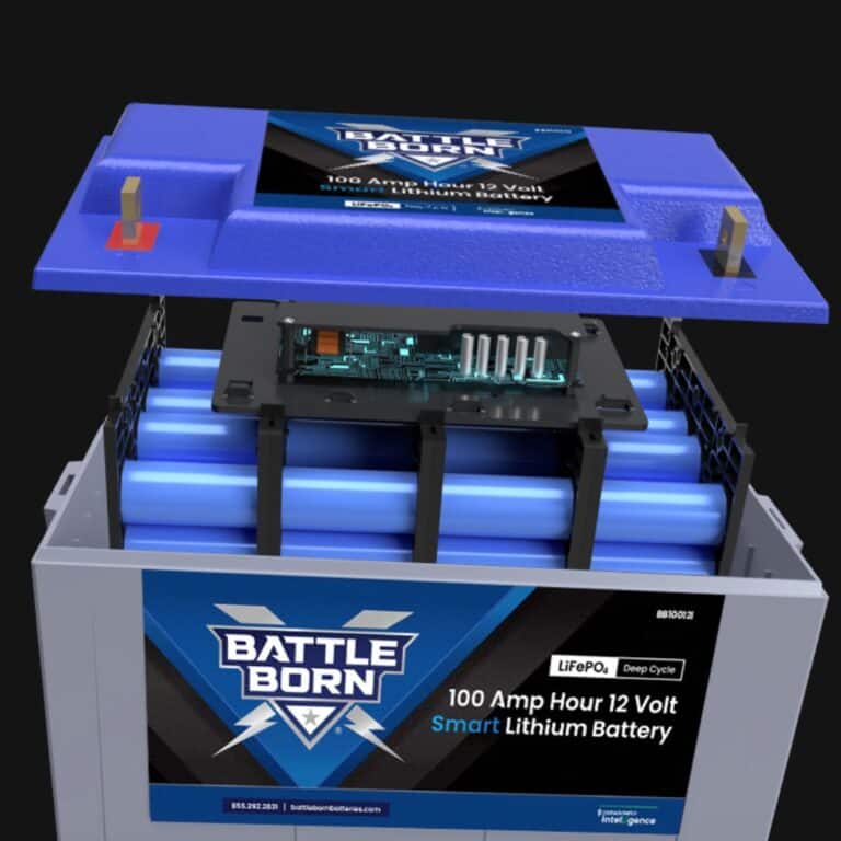 Battle Born Batteries' proprietary internal battery management system (BMS)