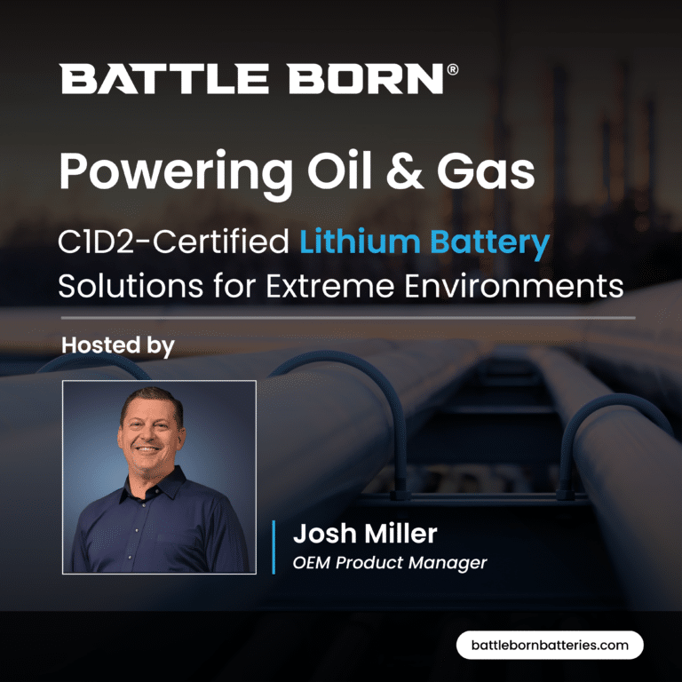 Oil & Gas Webinar - C1D2-Certified Lithium Battery Solutions for Extreme Environments