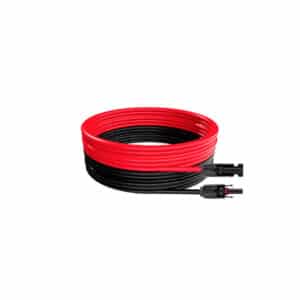 25FT extension cable, 10AWG red/black with MC4 connectors