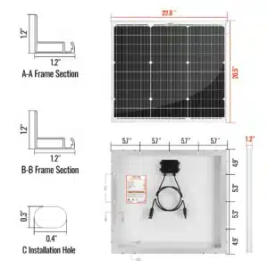 Rich Solar MEGA 50 | 50 Watt Solar Panel