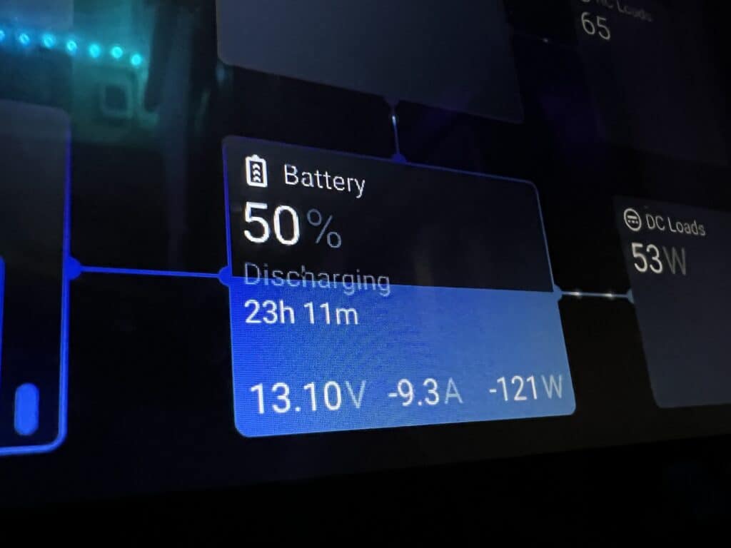 Battery Charge percent soc display