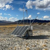 Off-grid remote location using solar panels